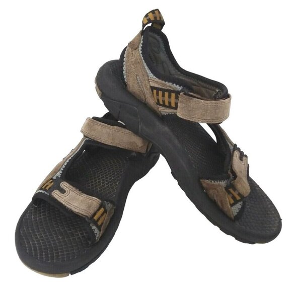 Teva XPD Sandals Mens Size 10 Brown Teal Suede Hiking Shoe Sandals SN 6674 main image 9
